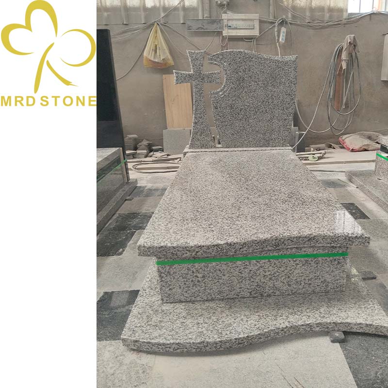 Factory Direct Ivory Granite Tombstone