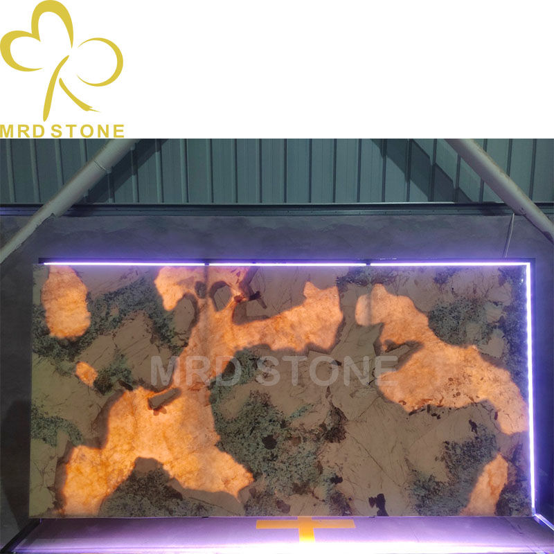 Factory Direct Translucent Beige Quartz Stone Slabs